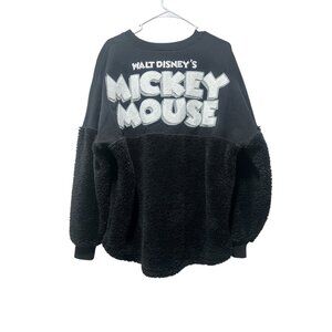 Disney Spirit Jersey Mickey Mouse Steamboat Size Large Black Willie Grayscale